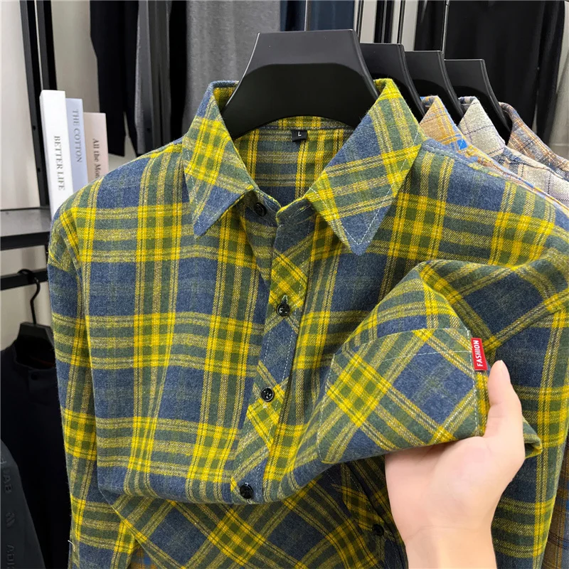 Mens Long Retro Plaid Flannel  - огляд і ціна Flannel Shirt Lined