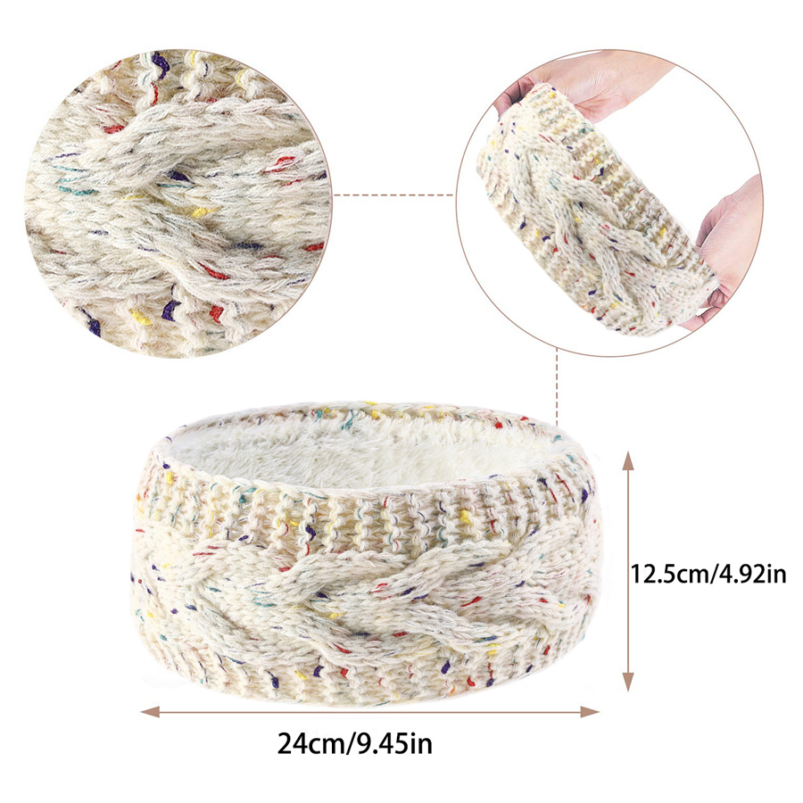 SSUNTAK Women Winter Knitted H - огляд і ціна Fleece Ear Warmer Band