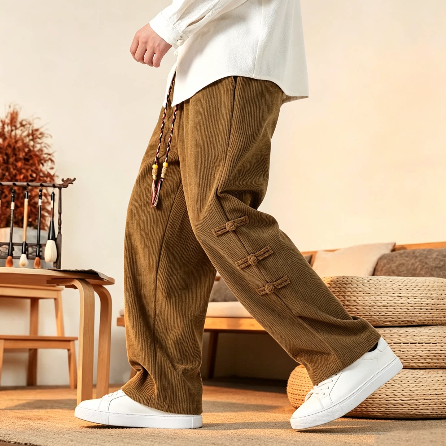 Pants Men Brand New Autumn War - огляд і ціна Corduroy Pant Warm